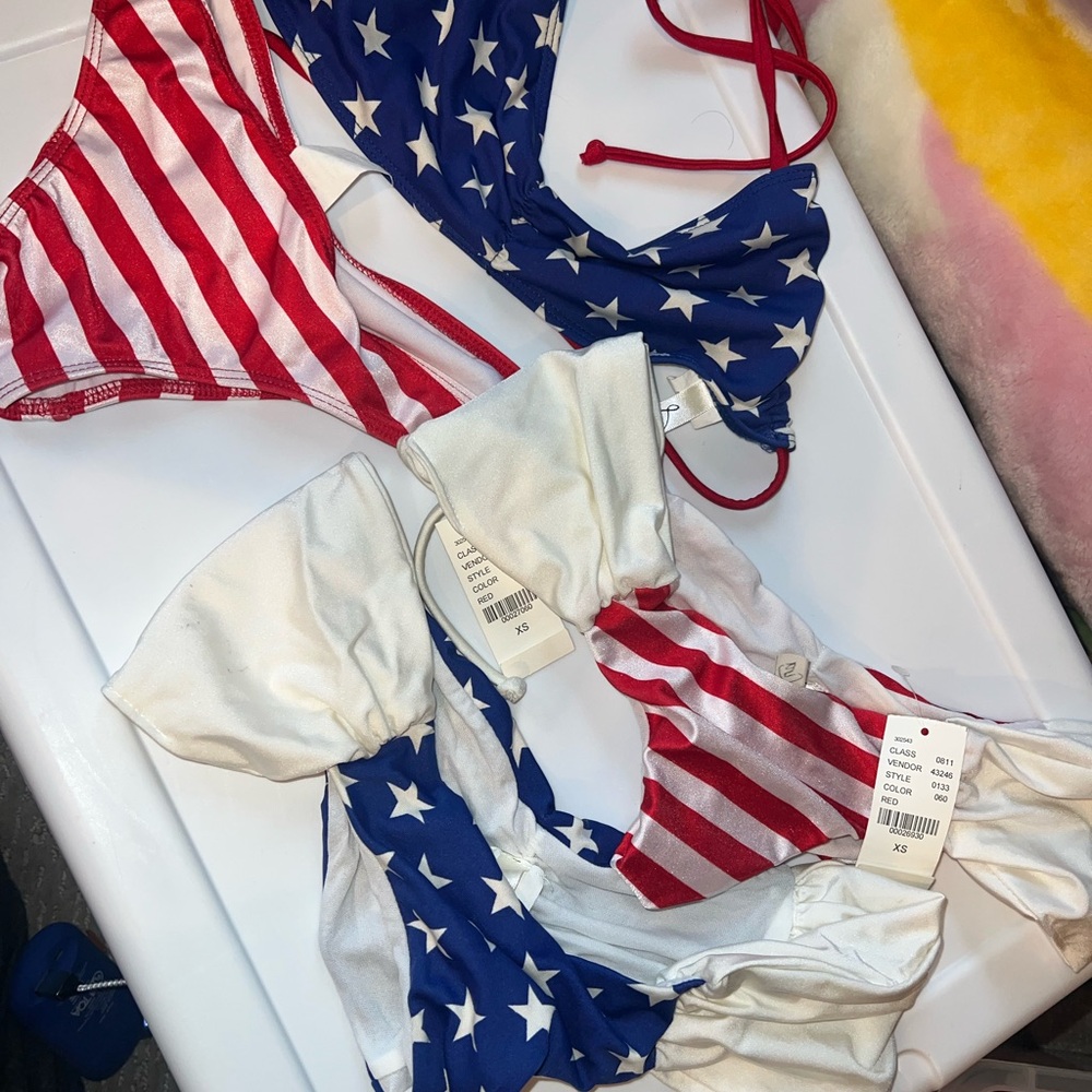 Lira American Flag Bikini Set